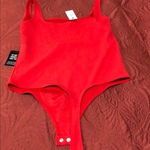 Express Tops - Red, thong, tank body suit by Express size small Express Tops - Red, thong, tank body suit by Express size small
